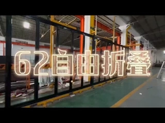 A prueba de huracanes aislamiento acústico doble acristalado Bi - Puerta plegable de aluminio Patio Puerta de vidrio plegable