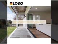 Promoción Mayorista Patio Exterior Aluminio Puerta Vidrio Plegable Pared Aluminio Esquina Resistente Puerta Plegable de Dos Hojas